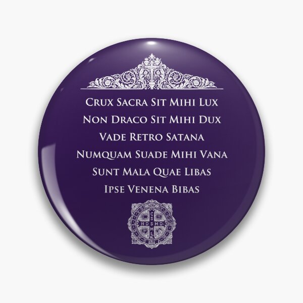 Item preview, Vade Retro Satana St Benedict Prayer Latin Exorcism designed and sold by Lidra Zehcnas.