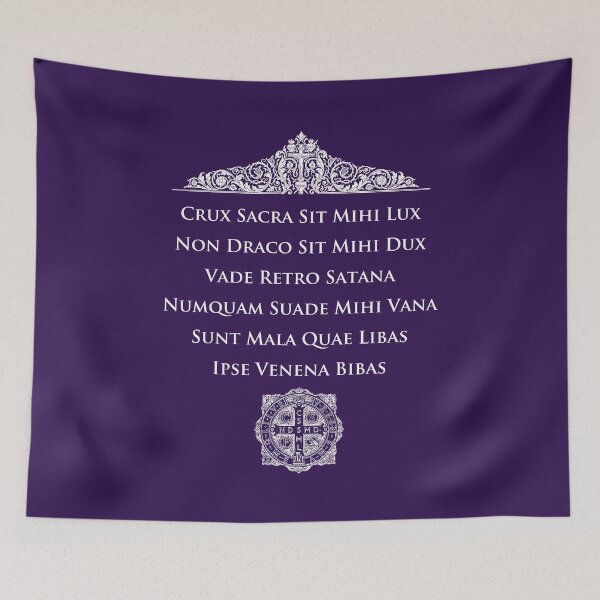 Item preview, Vade Retro Satana St Benedict Prayer Latin Exorcism designed and sold by Lidra Zehcnas.