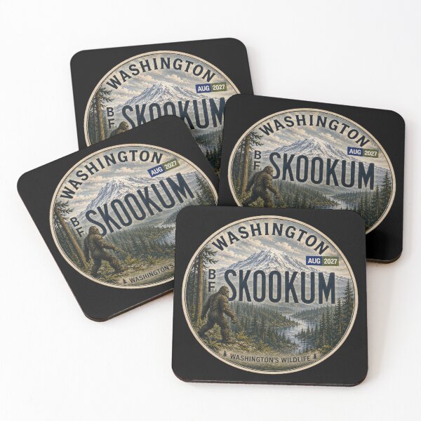 Item preview, Skookum Bigfoot Washington License Plate | Pacific Northwest Sasquatch Decor designed and sold by Swanny's Custom T-shirt and Gift Designs.