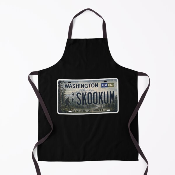 Item preview, Skookum Bigfoot Washington License Plate | Pacific Northwest Sasquatch Decor designed and sold by Swanny's Custom T-shirt and Gift Designs.