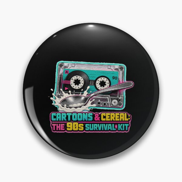 Item preview, Camiseta de supervivencia de los 90 con dibujos animados y cereales designed and sold by CerealBoxInk.