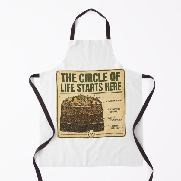 Item preview, The Circle of Life Starts Here Shirt, Retro Compost Science Poster Tee, Vintage Decomposition Chart Gift T-Shirt designed and sold by TshirtsLabs.