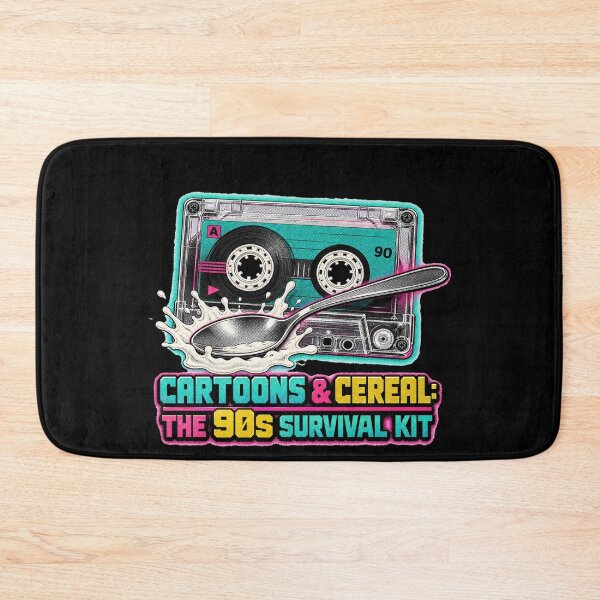 Item preview, Cartoons & Cereal 90s Survival Tee designed and sold by CerealBoxInk.