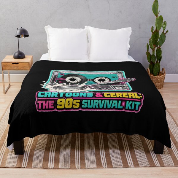 Item preview, Cartoons & Cereal 90s Survival Tee designed and sold by CerealBoxInk.