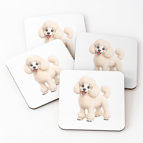 Item preview, Cute White Poodle Puppy Illustration  designed and sold by BackgroundND.