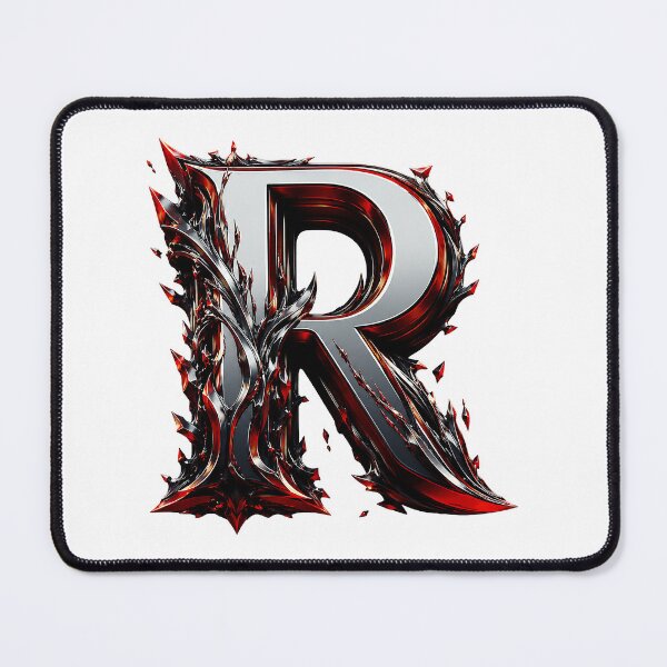 Item preview, Crimson Steel Alphabet of Power Letter R designed and sold by BlissBlvdShop.