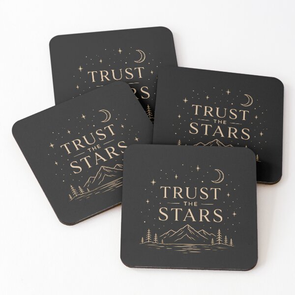 Item preview, Trust the Stars | Minimalist Celestial Mountain Design designed and sold by CalmMandala.