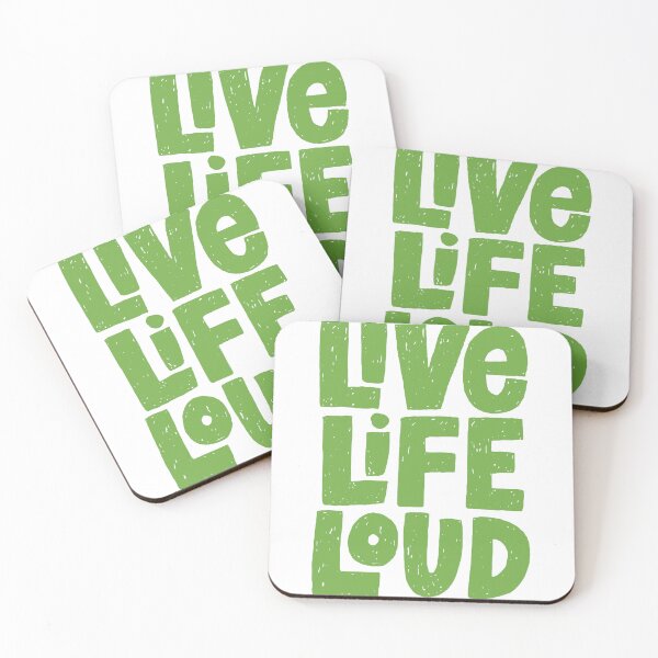 Item preview, Live Life Loud - Bold Hand Lettered Quote Description: Bold doodle-style typography designed and sold by andry01.