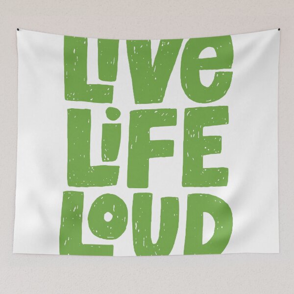Item preview, Live Life Loud - Bold Hand Lettered Quote Description: Bold doodle-style typography designed and sold by andry01.