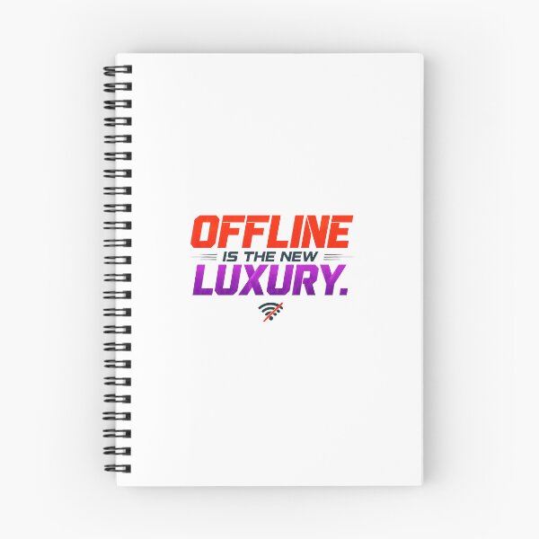 Item preview, Offline Is The New Luxury – Bold Minimalist Tech Typography T-Shirt designed and sold by PrintoraDesign.