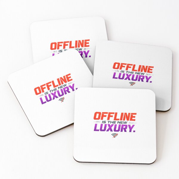 Item preview, Offline Is The New Luxury – Bold Minimalist Tech Typography T-Shirt designed and sold by PrintoraDesign.