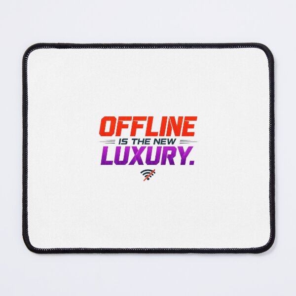 Item preview, Offline Is The New Luxury – Bold Minimalist Tech Typography T-Shirt designed and sold by PrintoraDesign.
