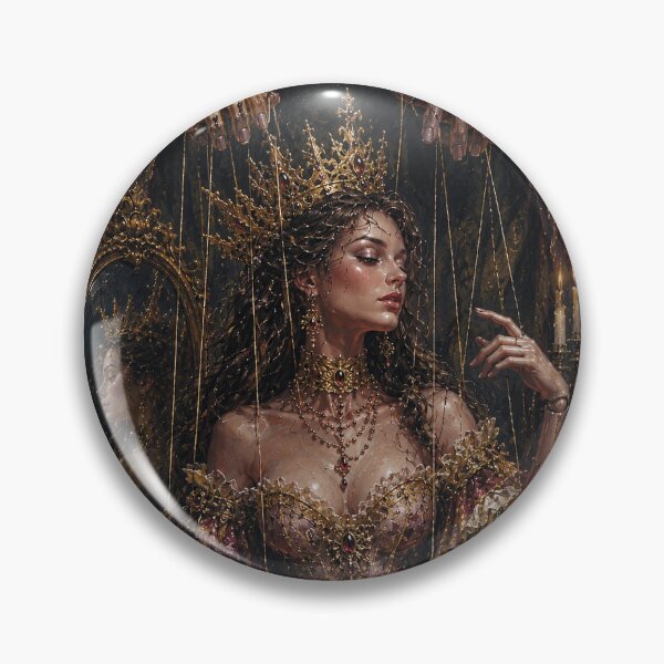 Item preview, Marionette Queen, a puppet on a string painting. designed and sold by GalleryKauffeld.