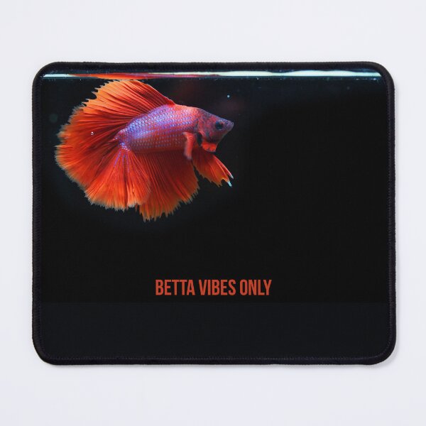 Item preview, Betta Vibes Only Fish Tank Quote designed and sold by CrestlineDesign.
