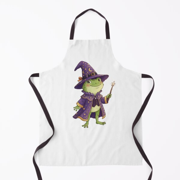 Item preview, Halloween Frog Wizard in Purple Hat and Wand Cute Magic Fantasy designed and sold by SOUFIANE1991.