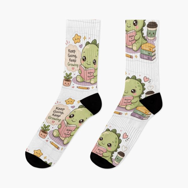 Item preview, Kawaii Little Crocodile Sticker – Be Brave Every Day | Cute Baby Crocodile designed and sold by Vegasstickers.