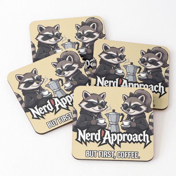 Item preview, Moka Pot Raccoon Couple, Italian Coffee Ritual designed and sold by NerdApproach.