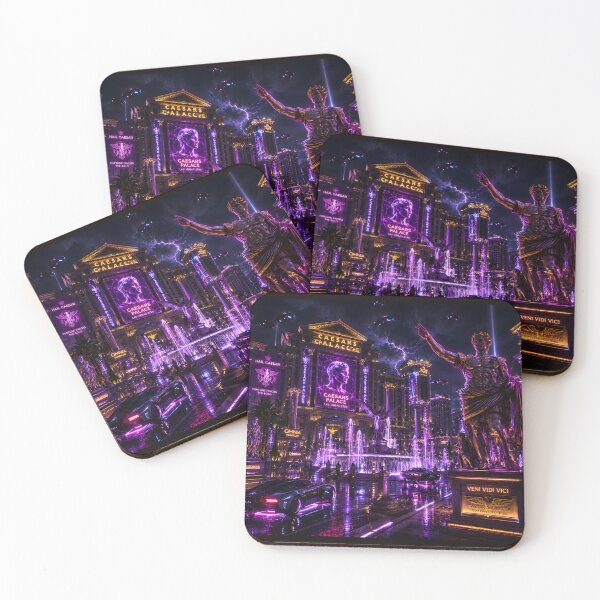 Item preview, Las Vegas 2150 Cyberpunk | Neon Atlas | Futuristic Neon Wall Art | Sci-Fi Cityscape designed and sold by NSAstore.