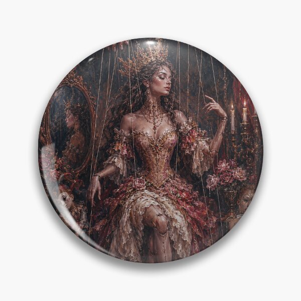Item preview, Marionette Queen, a puppet on a string painting. designed and sold by GalleryKauffeld.