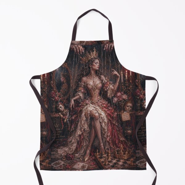 Item preview, Marionette Queen, a puppet on a string painting. designed and sold by GalleryKauffeld.