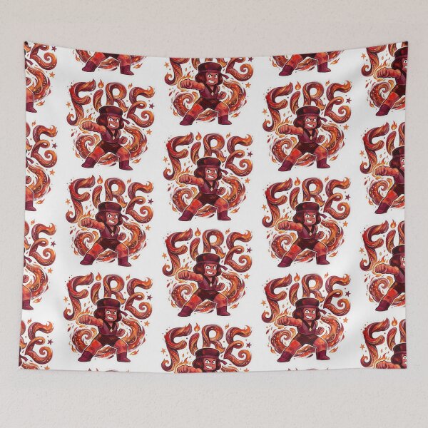 Item preview, Intense Martial Arts FIRE - Bold Acrylic Painting designed and sold by 0Zetgest.
