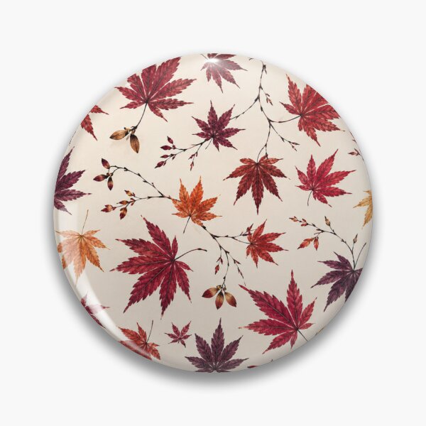Item preview, Crimson Japanese Maple Autumn Pattern designed and sold by PurrfectWhisper.