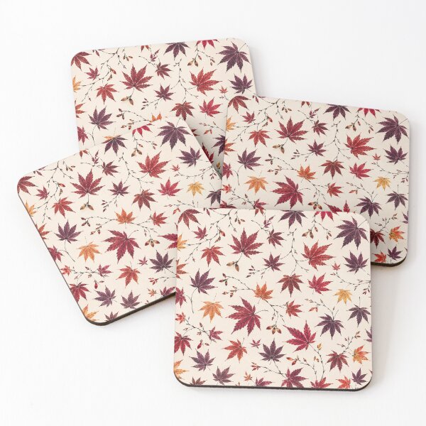 Item preview, Crimson Japanese Maple Autumn Pattern designed and sold by PurrfectWhisper.