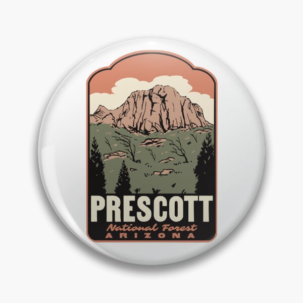 Item preview, Granite Mountain Prescott National Forest Retro Poster designed and sold by HalpinDesign.
