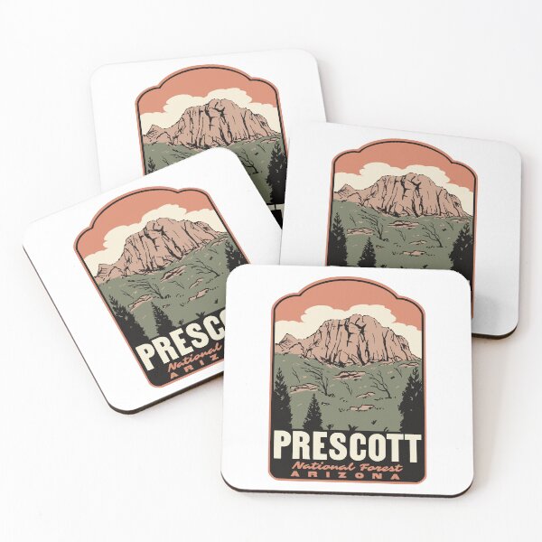 Item preview, Granite Mountain Prescott National Forest Retro Poster designed and sold by HalpinDesign.
