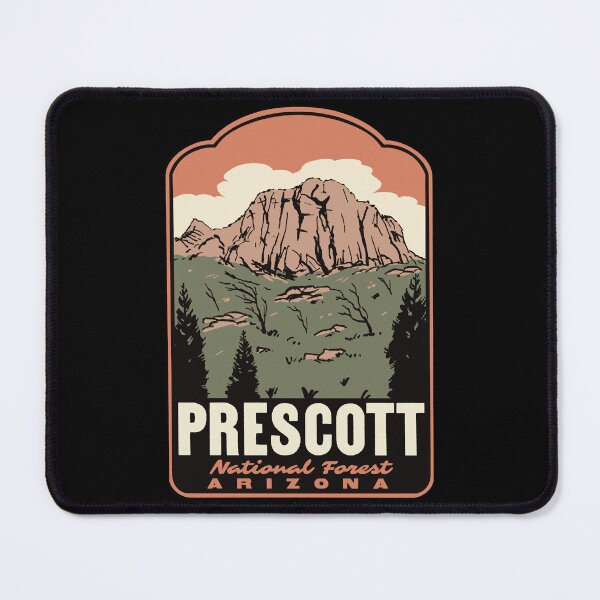 Item preview, Granite Mountain Prescott National Forest Retro Poster designed and sold by HalpinDesign.