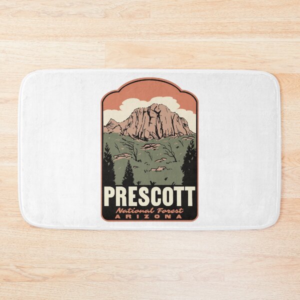 Item preview, Granite Mountain Prescott National Forest Retro Poster designed and sold by HalpinDesign.