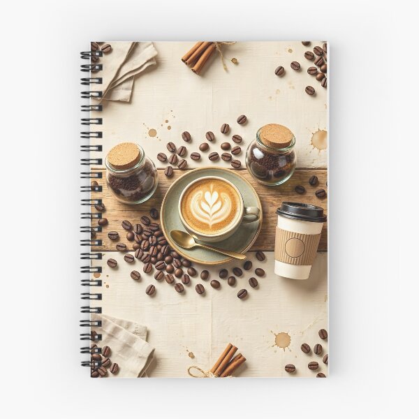 Item preview, Latte Art Coffee Beans Vintage Grinder Flat Lay designed and sold by Sybille-Yates.