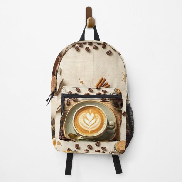 Item preview, Latte Art Coffee Beans Vintage Grinder Flat Lay designed and sold by Sybille-Yates.