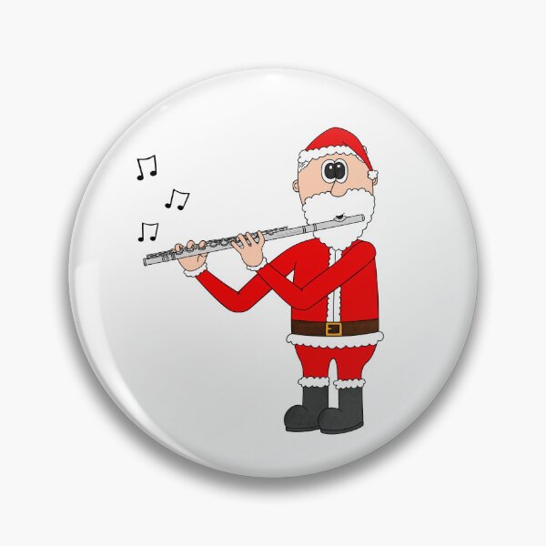 Item preview, Santa Playing Flute, Christmas Flautist Woodwind Musician designed and sold by doodlerob.