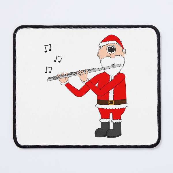 Item preview, Santa Playing Flute, Christmas Flautist Woodwind Musician designed and sold by doodlerob.