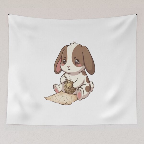 Item preview, Cute Bunny Astronomer Studying Stars designed and sold by Ella_Sketch.