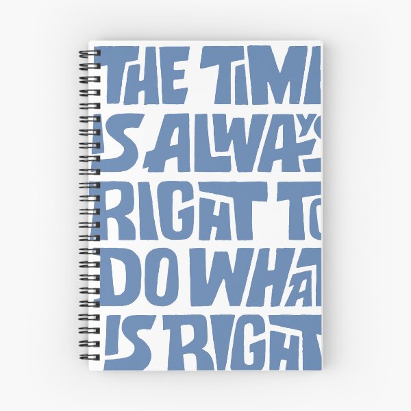 Item preview, The Time Is Always Right - Justice Typography Quote designed and sold by andry01.