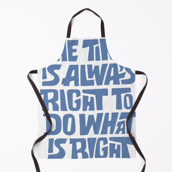 Item preview, The Time Is Always Right - Justice Typography Quote designed and sold by andry01.