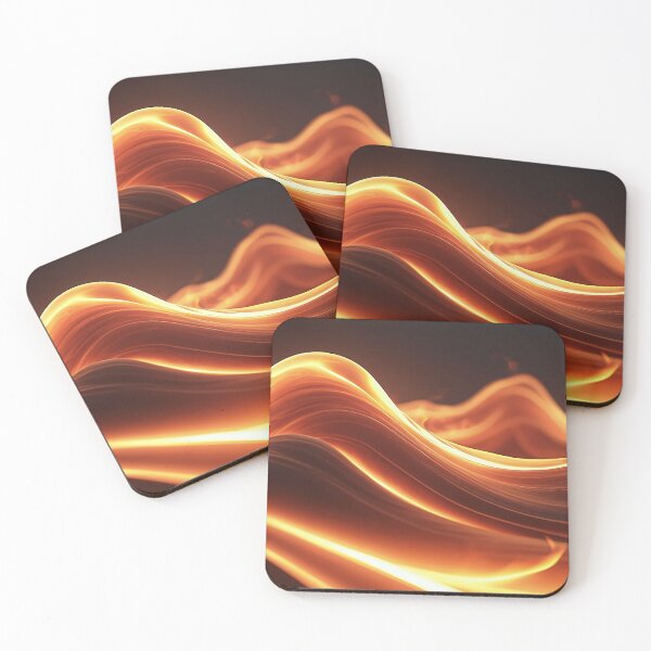 Item preview, Abstract Fluid Gold Flame Wave - Liquid Fire Flow designed and sold by CuteSlothWorld.
