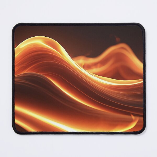 Item preview, Abstract Fluid Gold Flame Wave - Liquid Fire Flow designed and sold by CuteSlothWorld.