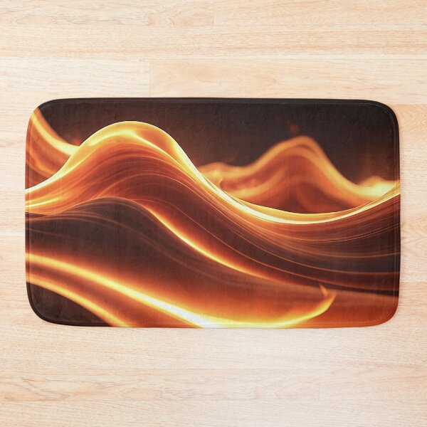 Item preview, Abstract Fluid Gold Flame Wave - Liquid Fire Flow designed and sold by CuteSlothWorld.