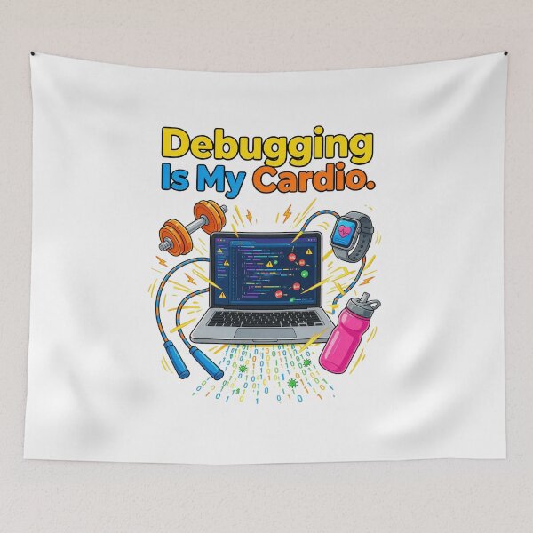 Item preview, Debugging Is My Cardio designed and sold by DVerse Studio.