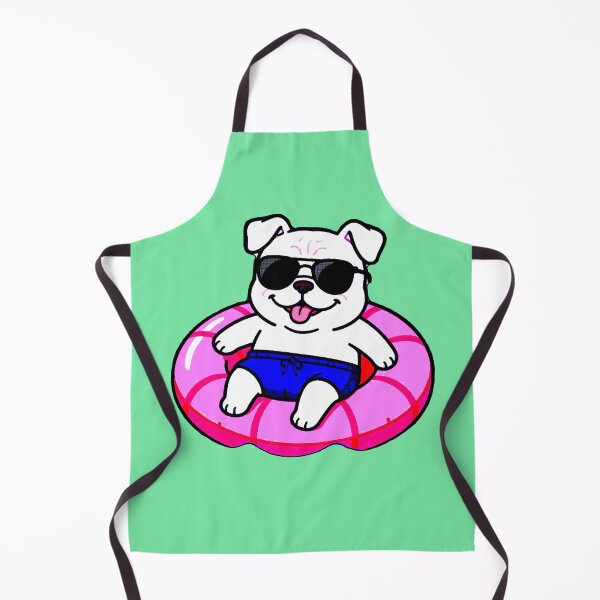 Item preview, Pool Dog | Puppy on Pink Float Kawaii Summer Design designed and sold by AstronautMerch.