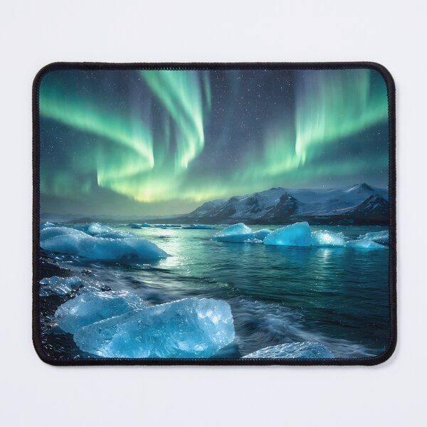 Item preview, Northern Lights Over Icy Shore designed and sold by Yomere.