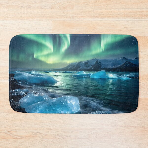 Item preview, Northern Lights Over Icy Shore designed and sold by Yomere.