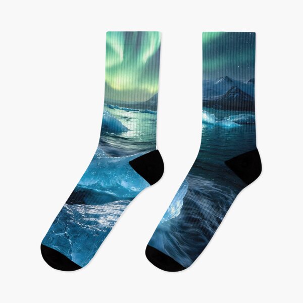 Item preview, Northern Lights Over Icy Shore designed and sold by Yomere.