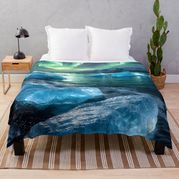 Item preview, Northern Lights Over Icy Shore designed and sold by Yomere.