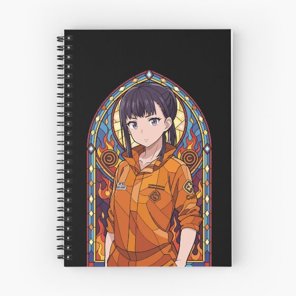 Item preview, Oze Maki Fire Force Orange Flame Stained Glass designed and sold by mildaclairmo.