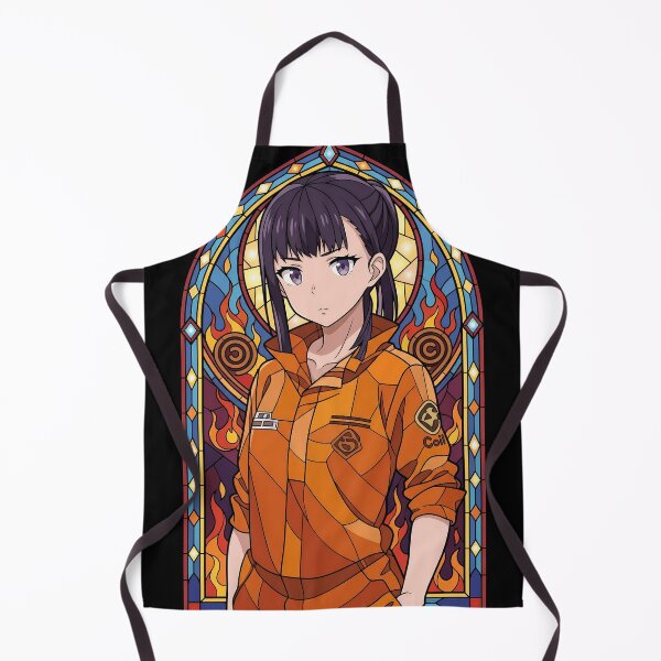 Item preview, Oze Maki Fire Force Orange Flame Stained Glass designed and sold by mildaclairmo.