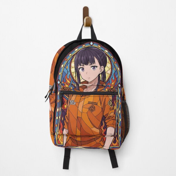 Item preview, Oze Maki Fire Force Orange Flame Stained Glass designed and sold by mildaclairmo.